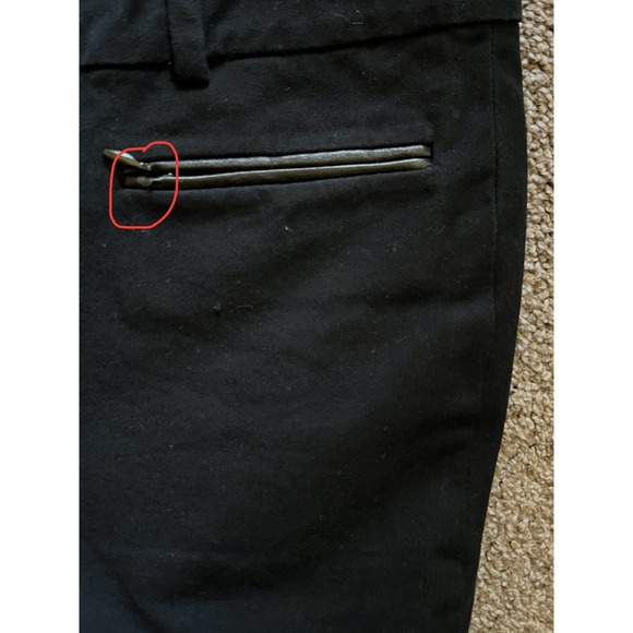 Tommy Hilfiger Madison Stretch Slim Ankle Pants Black Career Size 4 - Picture 7 of 10